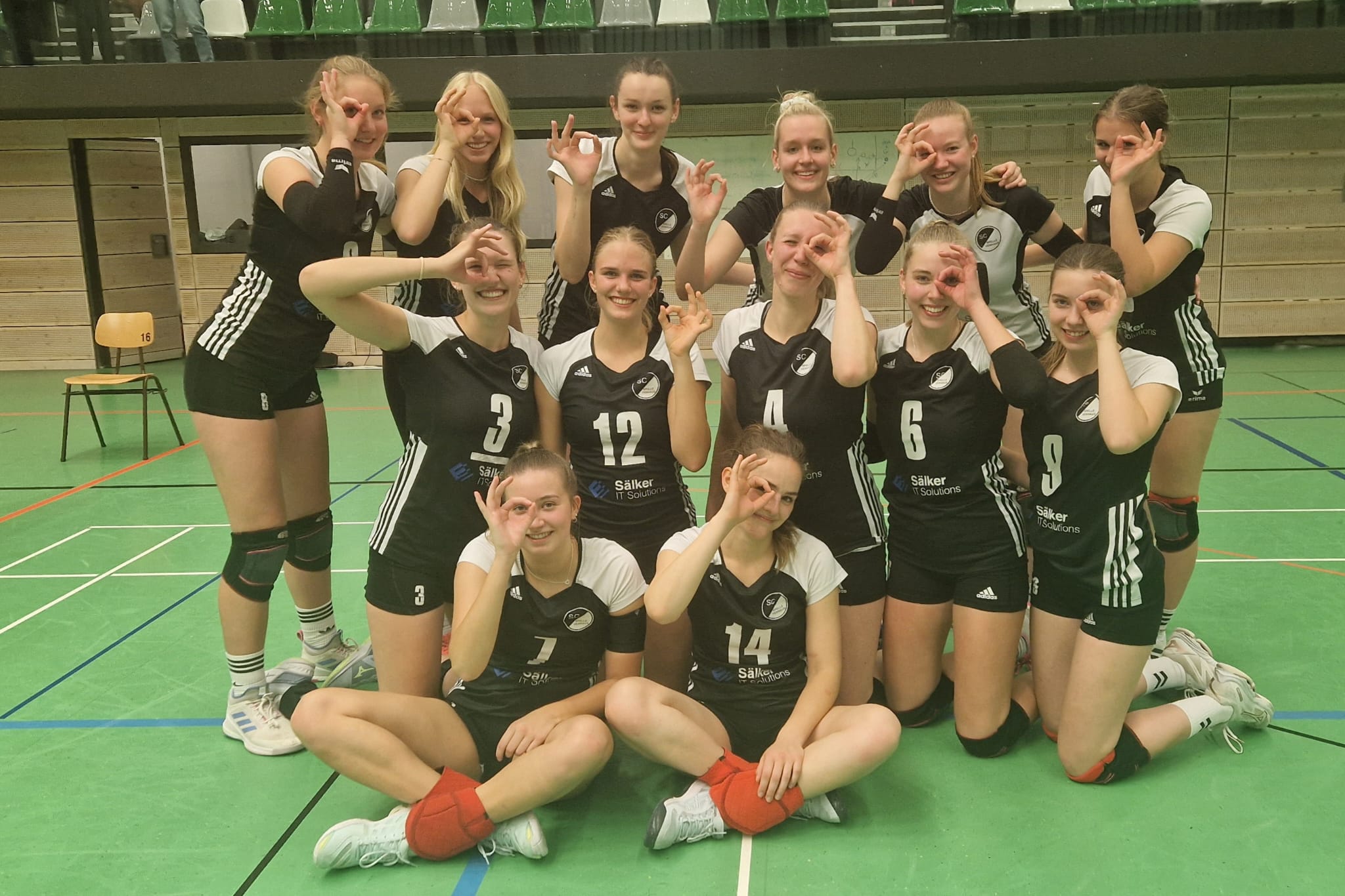 Couragierte Leistung beim VC Osnabrück: die Volleyballerinnen des SC Spelle-Venhaus. Foto: SC Spelle-Venhaus