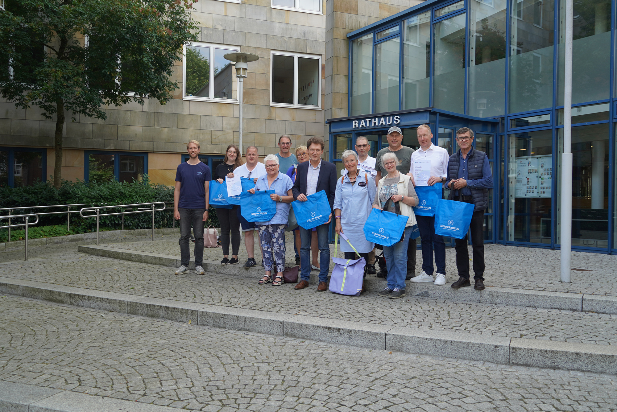 Preisübergabe Stadtradeln. Foto: Stadt Lingen